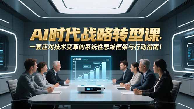 AI时代战略转型课：一套应对技术变革的系统性思维框架与行动指南！-悟思笔记，一个低调的学习营。