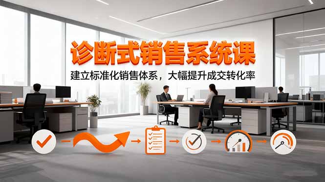 诊断式销售系统课，建立标准化销售体系，大幅提升成交转化率-悟思笔记，一个低调的学习营。