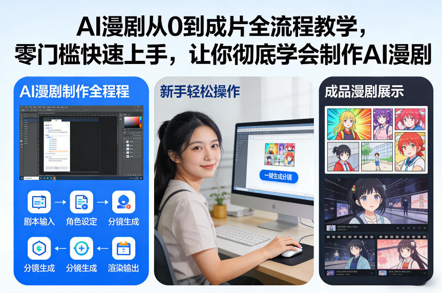 AI漫剧从0到成片全流程教学，零门槛快速上手，让你彻底学会制作AI漫剧【保姆级教程】-悟思笔记，一个低调的学习营。