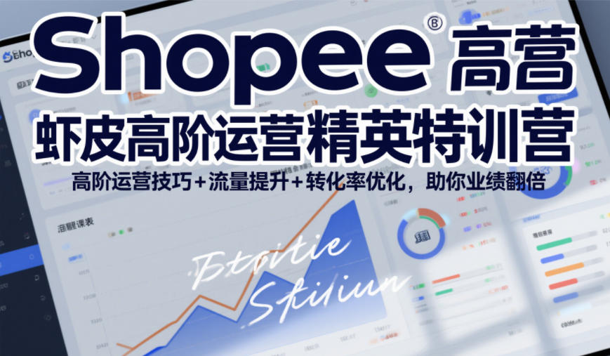 Shopee虾皮高阶运营精英特训营，高阶运营技巧+流量提升+转化率优化，助你业绩翻倍(更新26年7月)-悟思笔记，一个低调的学习营。