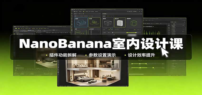 NanoBanana室内设计课：无限画布配置，插件实操，生图改图视频制作-悟思笔记，一个低调的学习营。