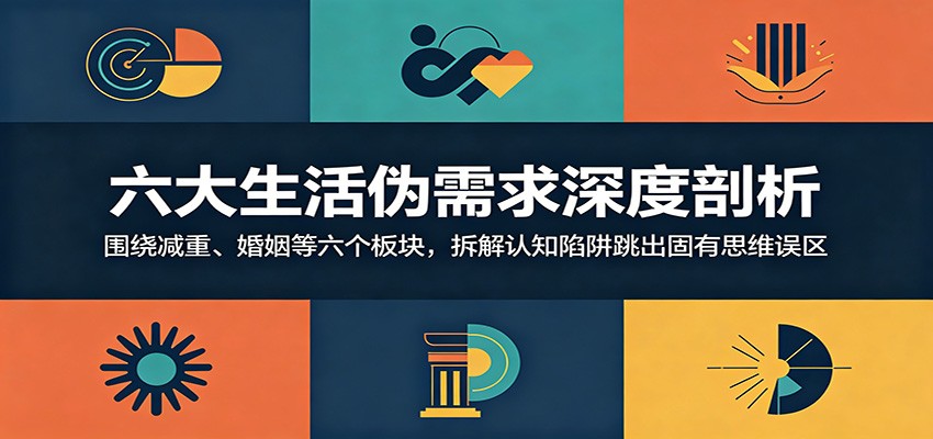 六大生活伪需求深度剖析：围绕减重、婚姻等六个板块，拆解认知陷阱跳出固有思维误区-悟思笔记，一个低调的学习营。