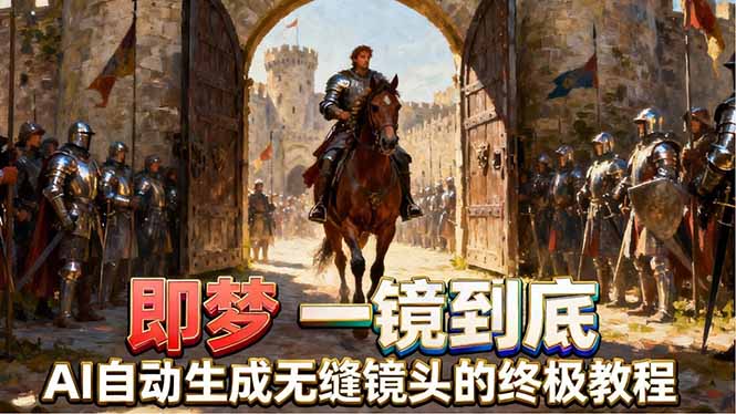 即梦AI一镜到底终极教程，智能补帧+运镜技巧，AI自动生成无缝丝滑长镜头高效出片-悟思笔记，一个低调的学习营。