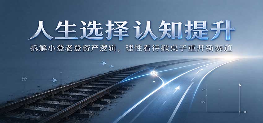 人生选择认知提升：拆解小登老登资产逻辑，理性看待掀桌子重开新赛道-悟思笔记，一个低调的学习营。