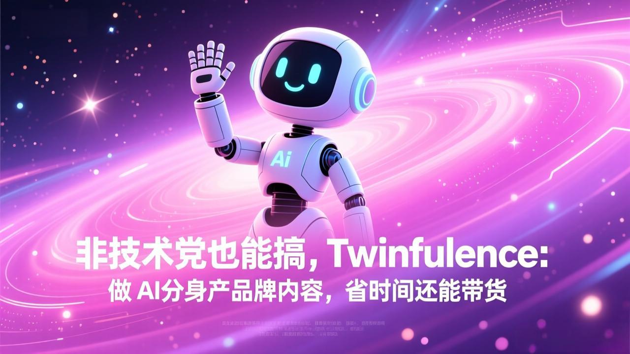 非技术党也能搞!Twinfluence:做 AI 分身产品牌内容,省时间还能带货-悟思笔记，一个低调的学习营。