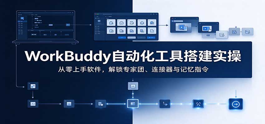 WorkBuddy自动化工具搭建实操：从零上手软件，解锁专家团、连接器与记忆指令-悟思笔记，一个低调的学习营。