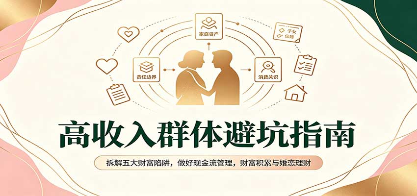 高收入群体避坑指南：拆解五大财富陷阱，做好现金流管理，财富积累与婚恋理财-悟思笔记，一个低调的学习营。