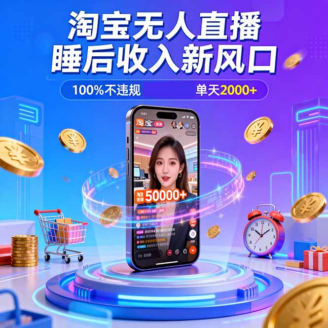 淘宝无人直播，不违规不封号，直播100小时卖了5万，年底旺季！-悟思笔记，一个低调的学习营。