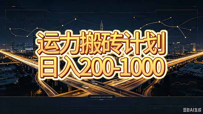 运力搬砖，风口项目。当日收益稳定200-1000。 每天仅需一小时，新人轻松上手。-悟思笔记，一个低调的学习营。