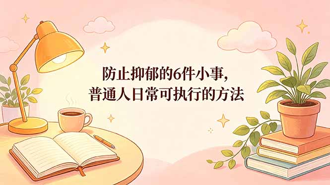 付费文章：防止抑郁的6件小事，普通人日常可执行的方法-悟思笔记，一个低调的学习营。