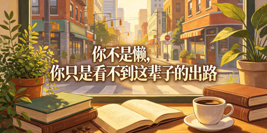 付费文章：你不是懒，你只是看不到这辈子的出路-悟思笔记，一个低调的学习营。