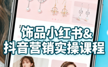 抖音+小红书饰品卖货：货源、开店、内容全教会-悟思笔记，一个低调的学习营。