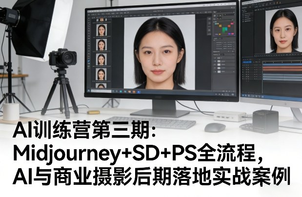 AI训练营第三期：Midjourney+SD+PS全流程，AI与商业摄影后期落地实战案例-悟思笔记，一个低调的学习营。