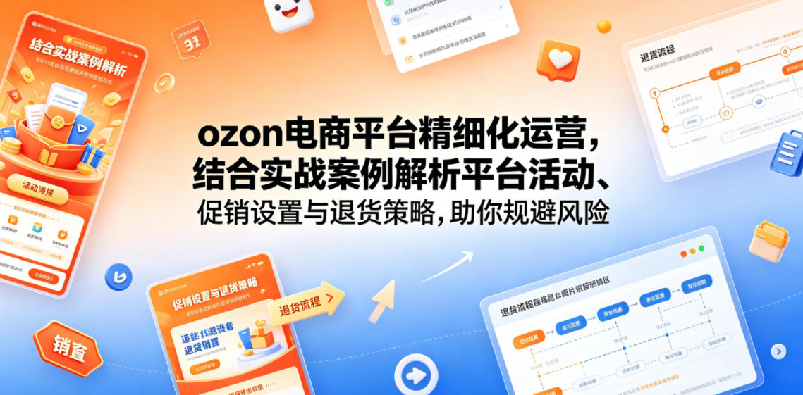 ozon电商平台精细化运营，结合实战案例解析平台活动、促销设置与退货策略，助你规避风险、提升销量-悟思笔记，一个低调的学习营。