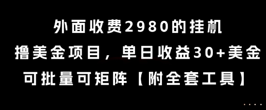 外面收费2980的挂G撸美金项目，单日收益30+美金，可批量可矩阵【揭秘】-悟思笔记，一个低调的学习营。