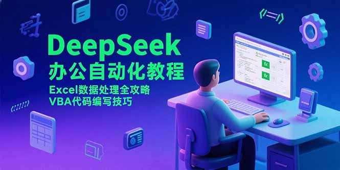 DeepSeek办公自动化教程，Excel数据处理全攻略，VBA代码编写技巧-悟思笔记，一个低调的学习营。
