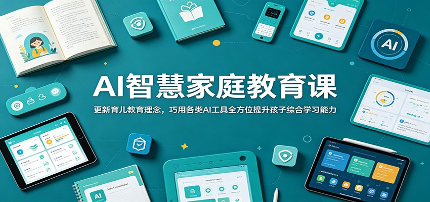 AI智慧家庭教育课：更新育儿教育理念，巧用各类AI工具全方位提升孩子综合学习能力-悟思笔记，一个低调的学习营。
