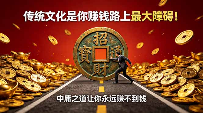 付费文章：传统文化是你赚钱路上最大障碍！中庸之道让你永远赚不到钱-悟思笔记，一个低调的学习营。