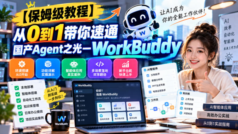 【保姆级教程】从0到1带你速通国产Agent之光—WorkBuddy【文档】-悟思笔记，一个低调的学习营。