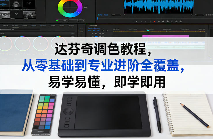 达芬奇调色教程，从零基础到专业进阶全覆盖，易学易懂，即学即用-悟思笔记，一个低调的学习营。