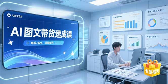 AI图文带货速成课，养号引流秘籍，爆款选品策略，美图制作全流程-悟思笔记，一个低调的学习营。