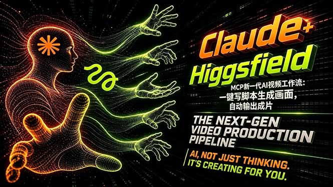 Claude+Higgsfield MCP新一代AI视频工作流：一键写脚本生成画面，自动输出成片-悟思笔记，一个低调的学习营。