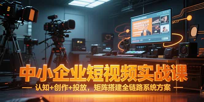 中小企业短视频实战课，认知+创作+投放，矩阵搭建全链路系统方案-悟思笔记，一个低调的学习营。
