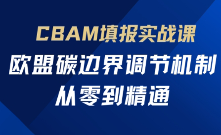 欧盟CBAM填报实战从零到精通-悟思笔记，一个低调的学习营。