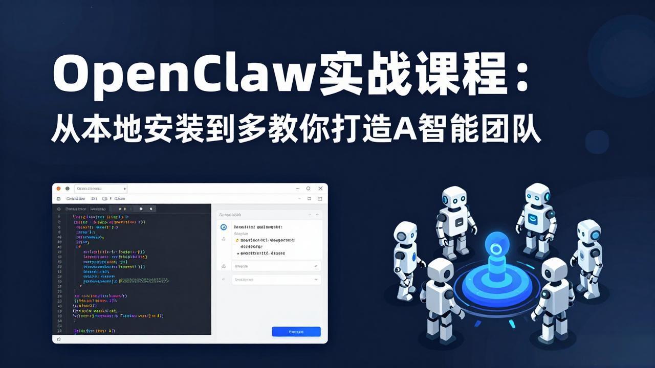 OpenClaw实战课程：从本地安装到多Agent协同，手把手教你打造AI智能团队-悟思笔记，一个低调的学习营。