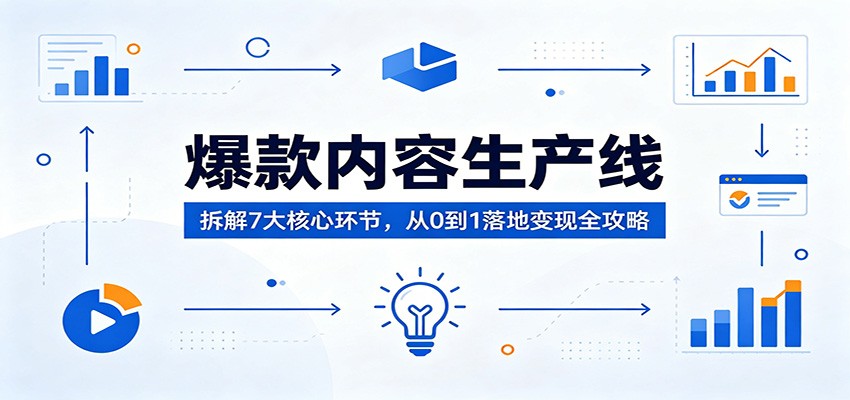 爆款内容生产线：拆解7大核心环节，从0到1落地变现全攻略-悟思笔记，一个低调的学习营。