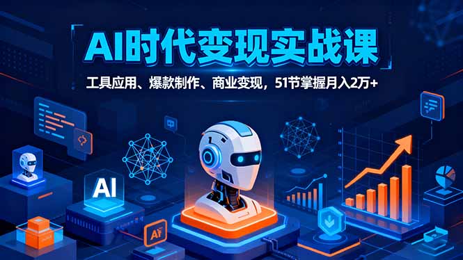 AI时代全场景实战课，工具应用、爆款制作、商业变现，51节掌握月入2万+-悟思笔记，一个低调的学习营。