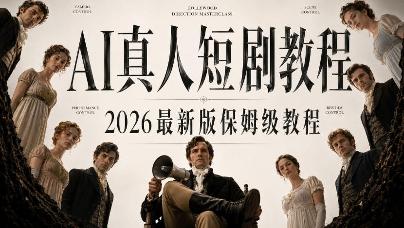 AI真人短剧制作全流程，AI视频大佬专为零基础研制的AI短剧教程，保姆级教程，新手一学就会！-悟思笔记，一个低调的学习营。