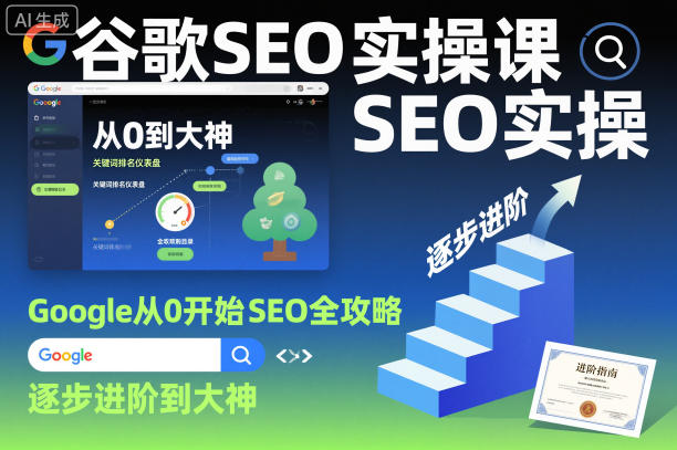 谷歌SEO实操课，Google从0开始SEO全攻略，逐步进阶到大神(更新26年)-悟思笔记，一个低调的学习营。