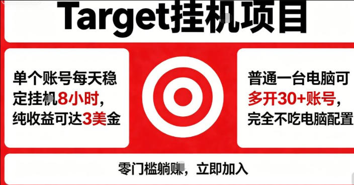 海外平台Target商品浏览曝光，24小时运行无需人工值守，日收益100美刀+电脑可多开【揭秘】-悟思笔记，一个低调的学习营。