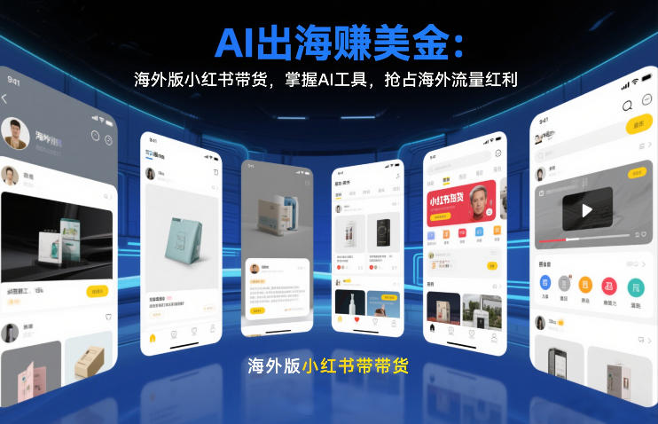 AI出海賺美金：海外版小红书带货，掌握AI工具，抢占海外流量红利(更新2026)-悟思笔记，一个低调的学习营。