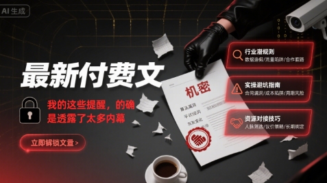 最新付费文：我的这些提醒，的确是透露了太多内幕-悟思笔记，一个低调的学习营。
