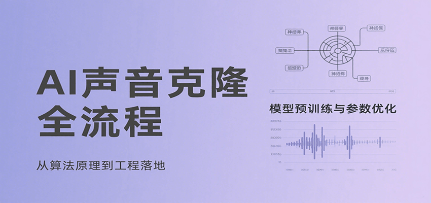AI声音克隆全流程，基础概念到实战应用，3秒极速声音复刻、模型预训练、云端部署等-悟思笔记，一个低调的学习营。