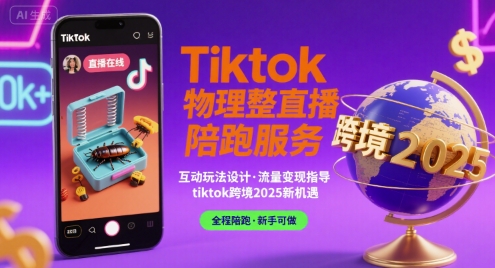 Tiktok物理整蛊直播陪跑服务-tiktok跨境2025-悟思笔记，一个低调的学习营。