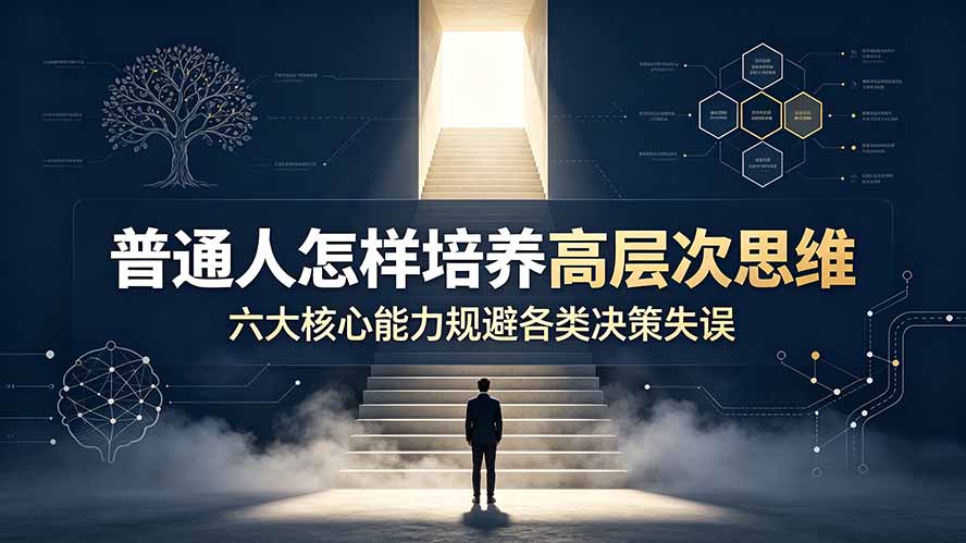 付费文章：普通人怎样培养高层次思维，六大核心能力规避各类决策失误-悟思笔记，一个低调的学习营。