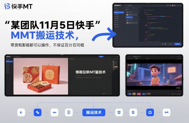 某团队11月5日快手MT搬运技术，带货和影视都可以操作，不保证百分百同框，自测-悟思笔记，一个低调的学习营。