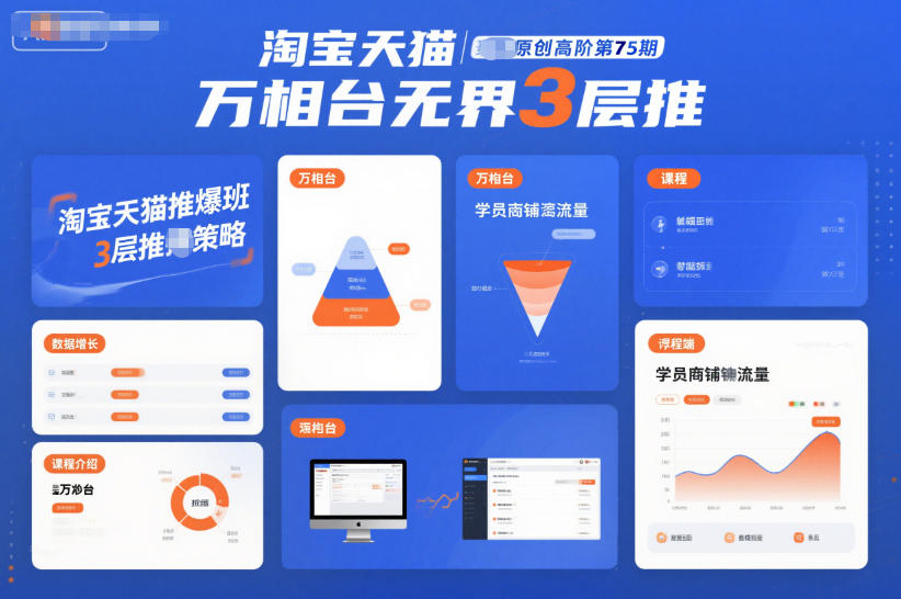 淘宝天猫推爆班原创高阶第75期，万相台无界3层推-悟思笔记，一个低调的学习营。