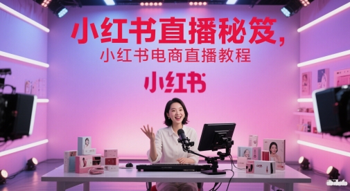 小红书直播秘笈，小红书电商直播教程-悟思笔记，一个低调的学习营。