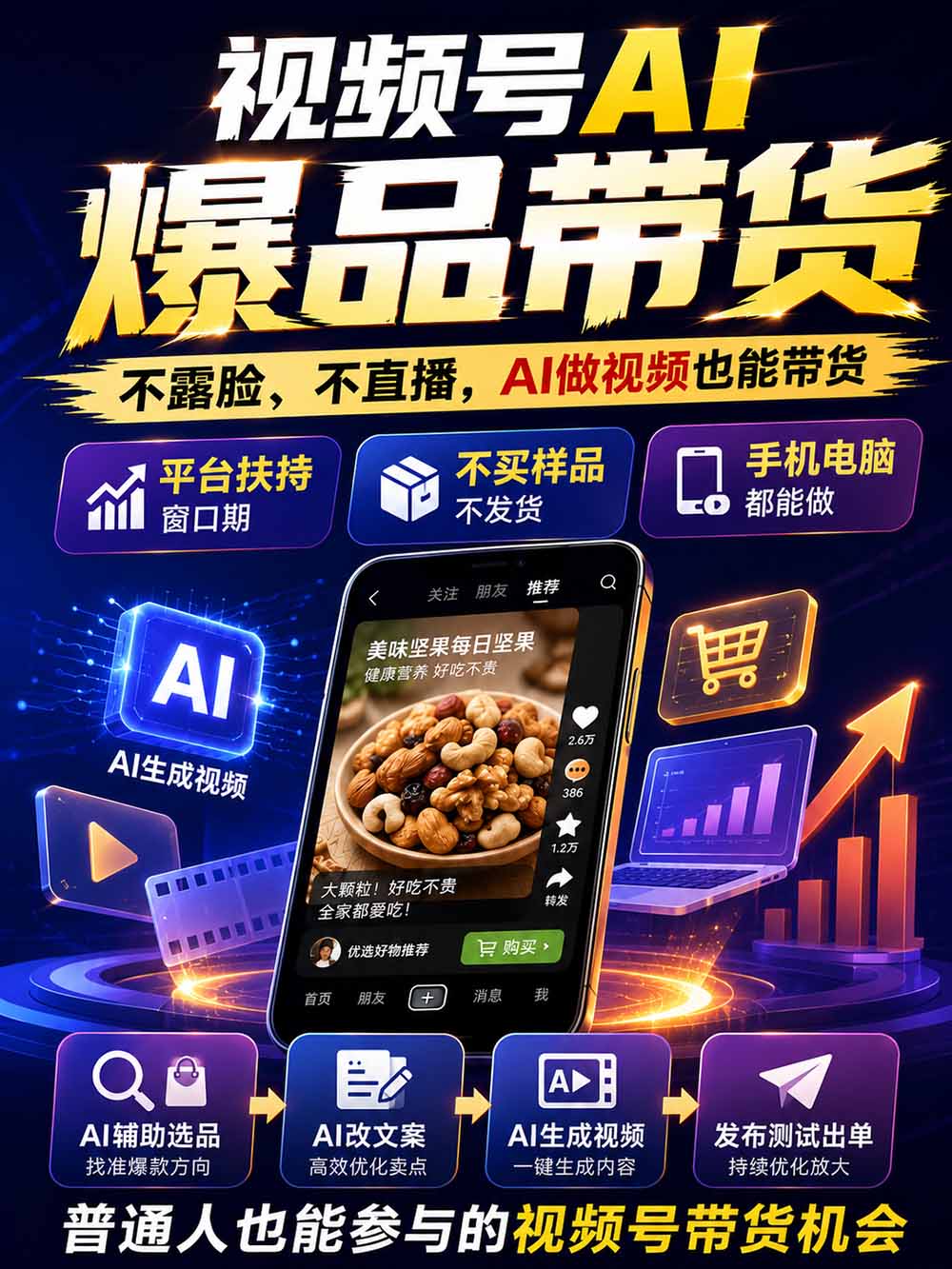 图片[2]-2026视频号AI爆品带货训练营-9月开课｜不露脸不直播，AI做视频发视频号，有人下单，你赚佣金，轻松单日佣金1000+-悟思笔记，一个低调的学习营。