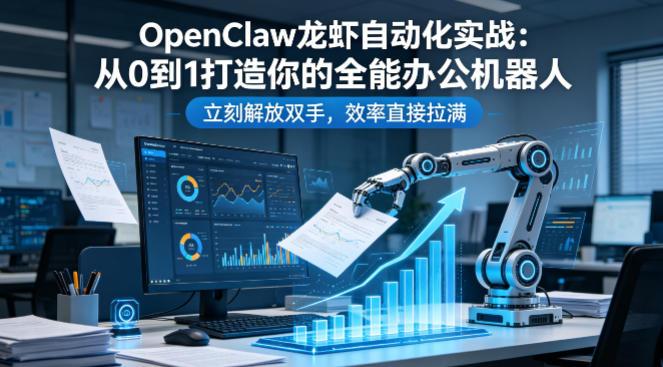 OpenClaw龙虾自动化实战：从0到1打造你的全能办公机器人，立刻解放双手，效率直接拉满-悟思笔记，一个低调的学习营。