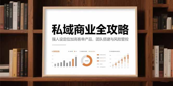 私域商业全攻略，强人设定位加高客单产品，团队搭建与风险管控-悟思笔记，一个低调的学习营。