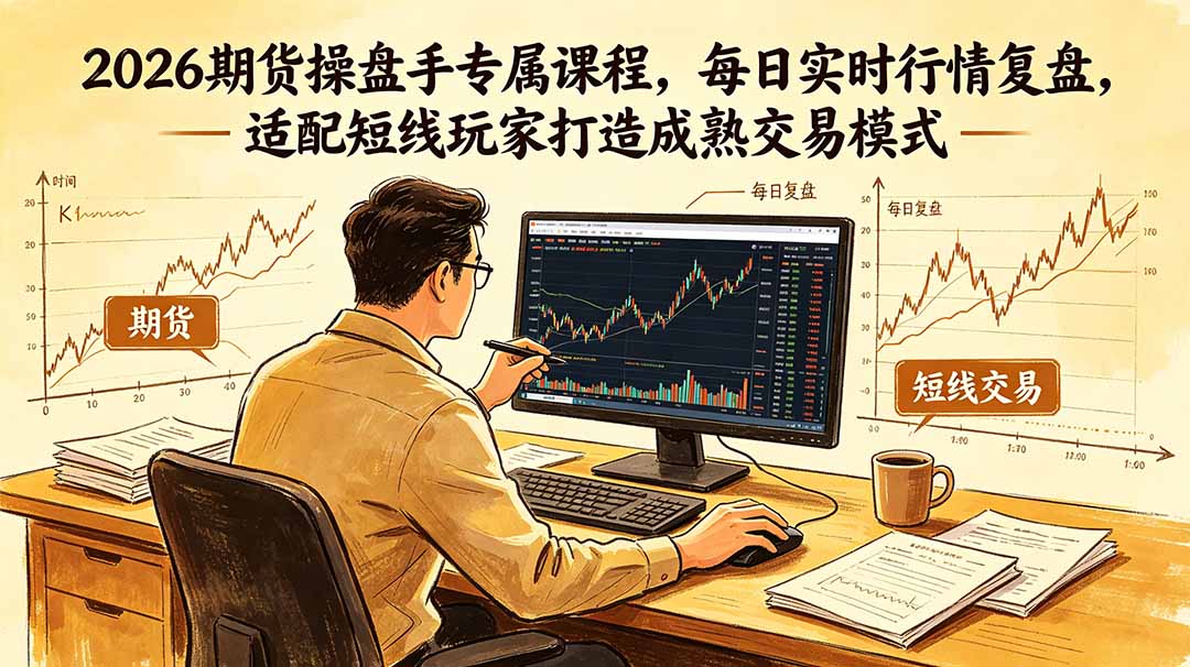 2026期货操盘手专属课程-更新6月，每日实时行情复盘，适配短线玩家打造成熟交易模式-悟思笔记，一个低调的学习营。