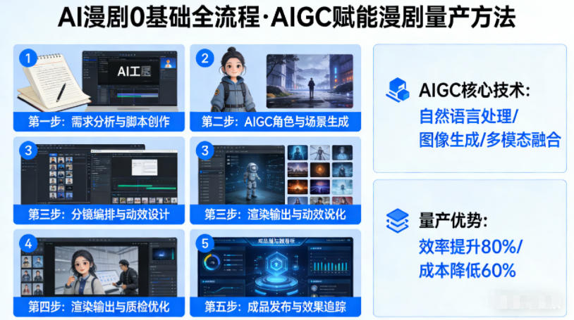 AI漫剧0基础全流程，快速掌握AIGC赋能的漫剧量产方法-悟思笔记，一个低调的学习营。