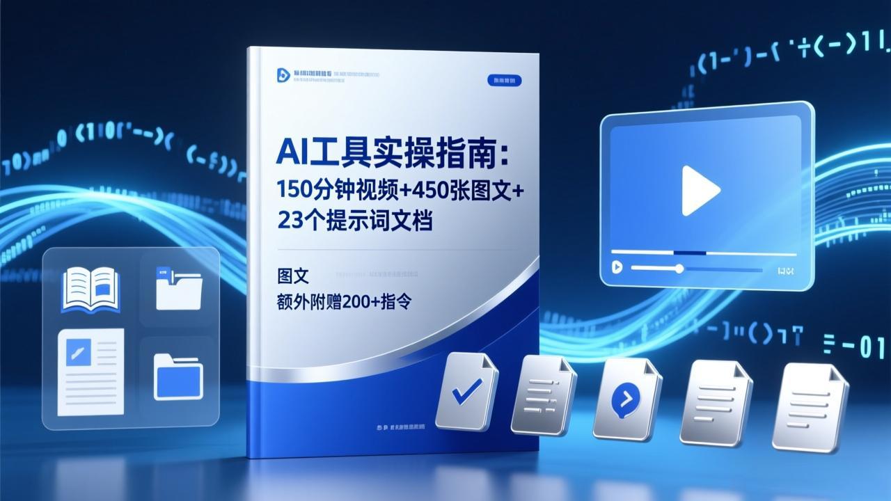 AI工具实操指南：150分钟视频+450张图文+23个提示词文档，额外附赠200+指令-悟思笔记，一个低调的学习营。
