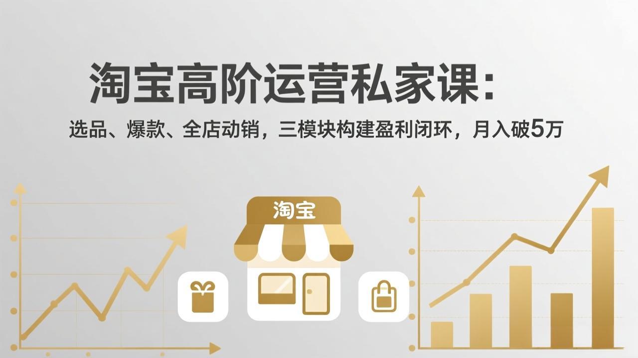 淘宝高阶运营私家课(更新26年4月18-悟思笔记，一个低调的学习营。