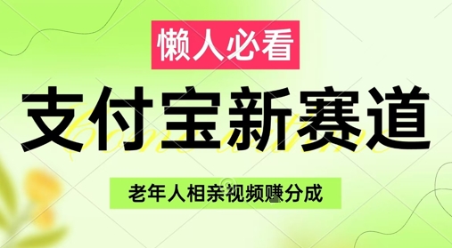 支付宝新赛道，利用老年人相亲视频，挣分成收益，轻松月入过W，操作简单-悟思笔记，一个低调的学习营。
